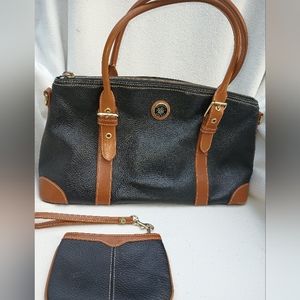 Dooney and Bourke all weather leather satch with wristlet